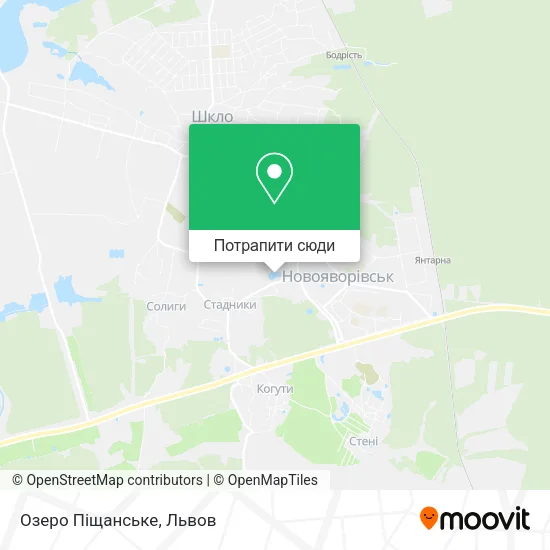 Карта Озеро Піщанське