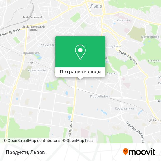 Карта Продукти