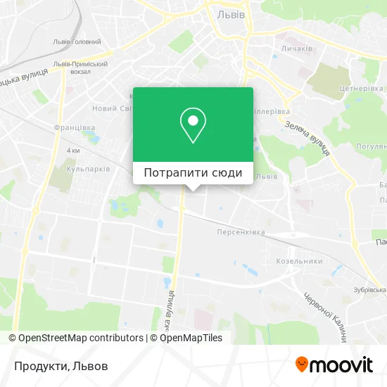 Карта Продукти