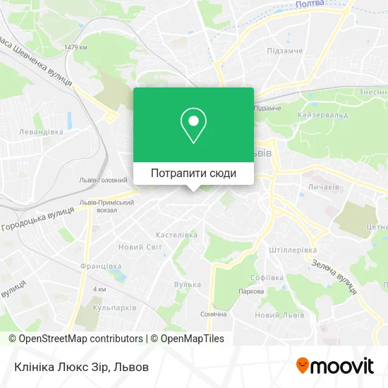 Карта Клініка Люкс Зір