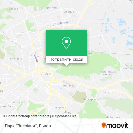Карта Парк ""Знесіння""
