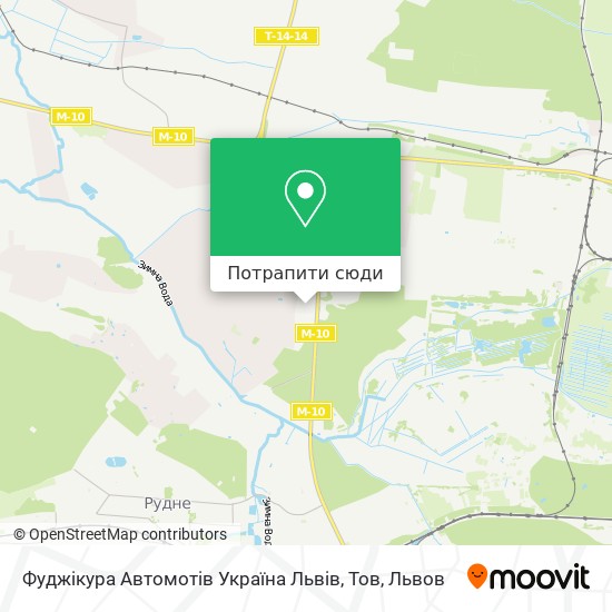 Карта Фуджікура Автомотів Україна Львів, Тов
