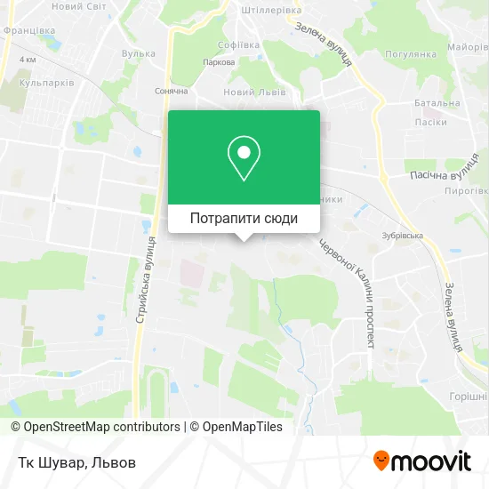 Карта Тк Шувар