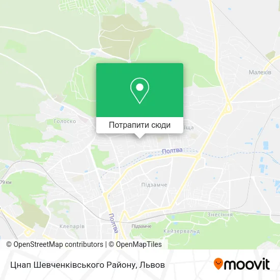 Карта Цнап Шевченківського Району