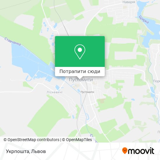 Карта Укрпошта