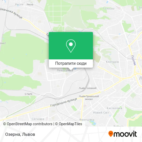 Карта Озерна