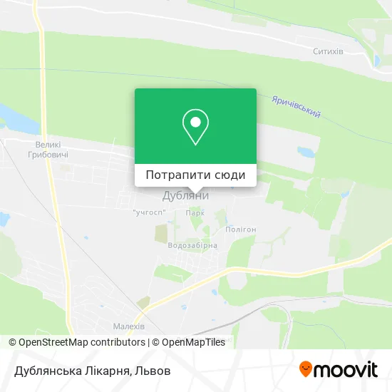 Карта Дублянська Лікарня