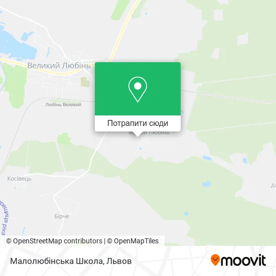 Карта Малолюбінська Школа
