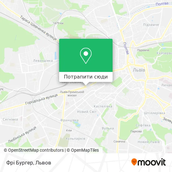 Карта Фрі Бургер