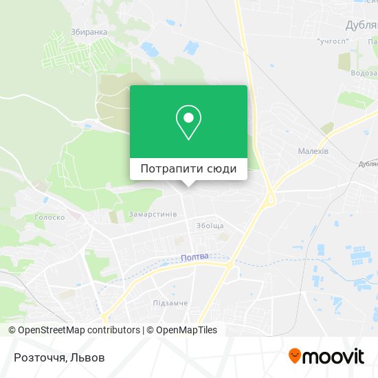 Карта Розточчя