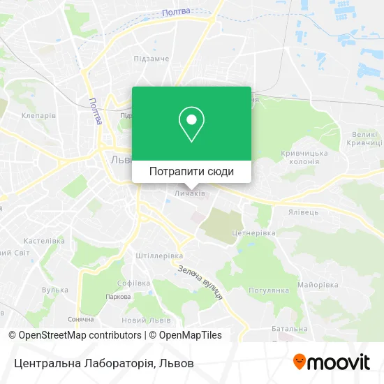 Карта Центральна Лабораторія