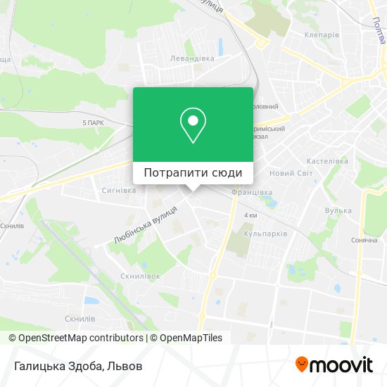 Карта Галицька Здоба