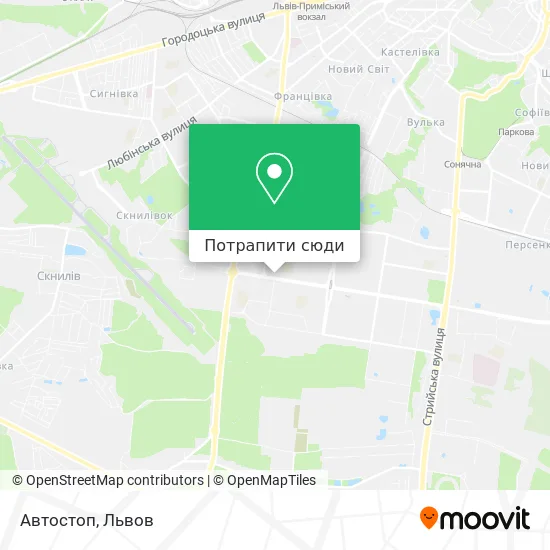 Карта Автостоп