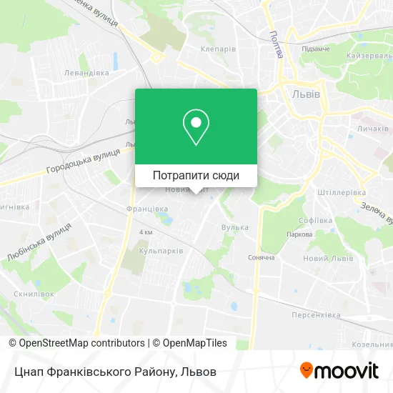 Карта Цнап Франківського Району