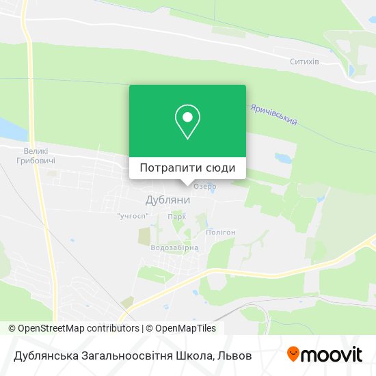 Карта Дублянська Загальноосвітня Школа