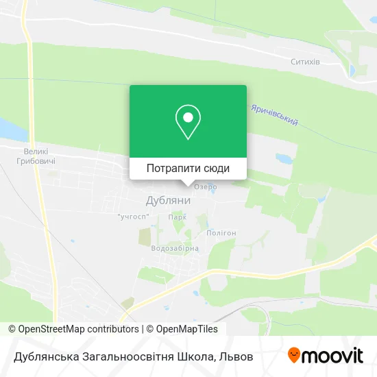 Карта Дублянська Загальноосвітня Школа