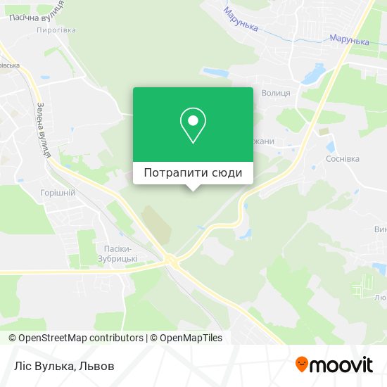Карта Ліс Вулька