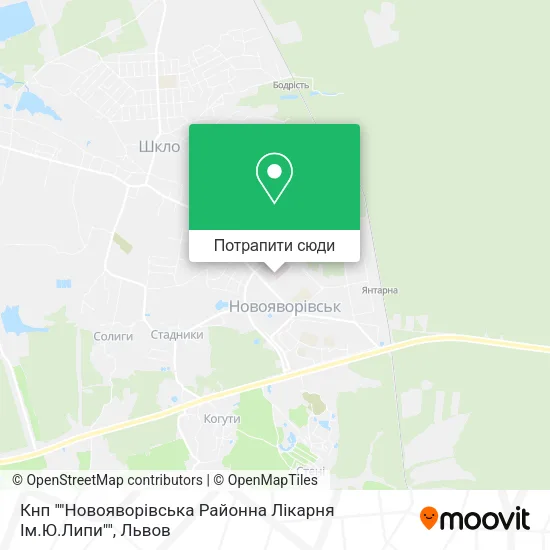 Карта Кнп ""Новояворівська Районна Лікарня Ім.Ю.Липи""