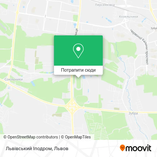 Карта Львівський Іподром
