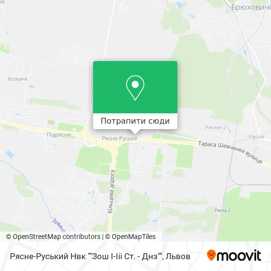 Карта Рясне-Руський Нвк ""Зош І-Ііі Ст. - Днз""