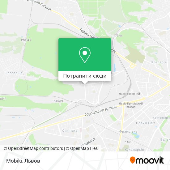 Карта Mobiki