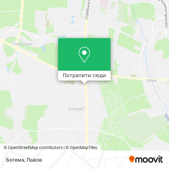Карта Богема