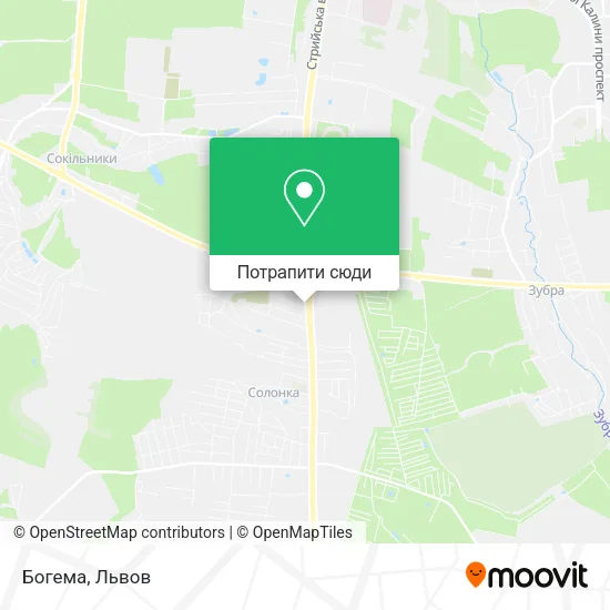 Карта Богема