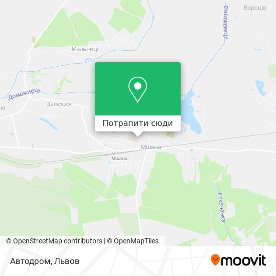 Карта Автодром