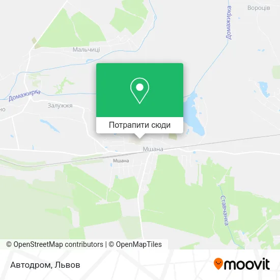 Карта Автодром