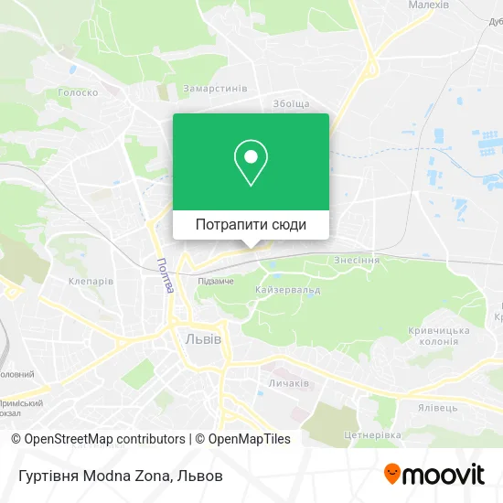 Карта Гуртівня Modna Zona