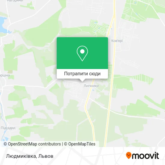 Карта Людмиківка