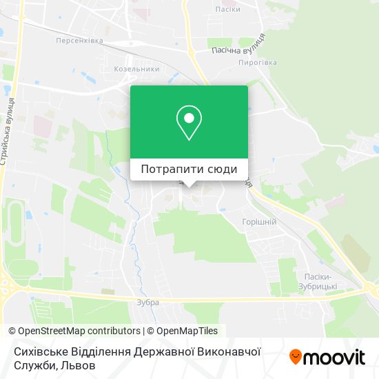 Карта Сихівське Відділення Державної Виконавчої Служби
