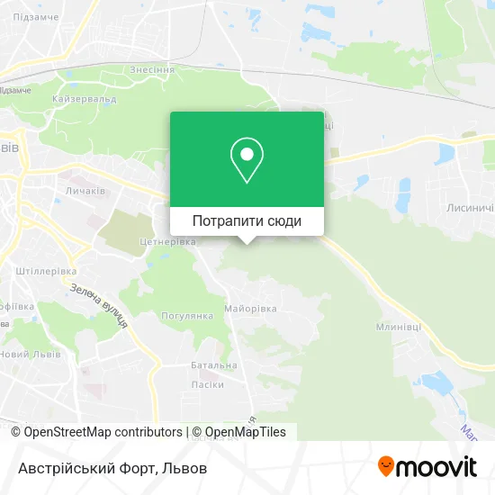 Карта Австрійський Форт