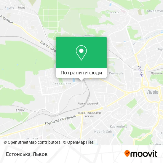 Карта Естонська