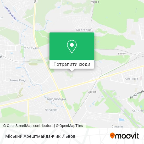 Карта Міський Арештмайданчик
