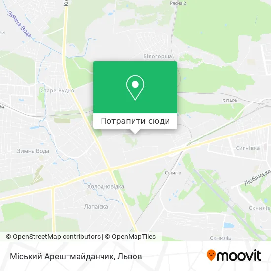 Карта Міський Арештмайданчик