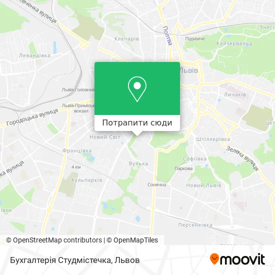 Карта Бухгалтерія Студмістечка
