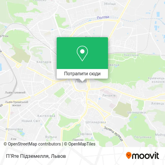 Карта П‘Яте Підземелля