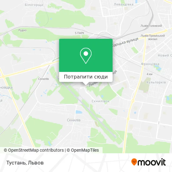 Карта Тустань