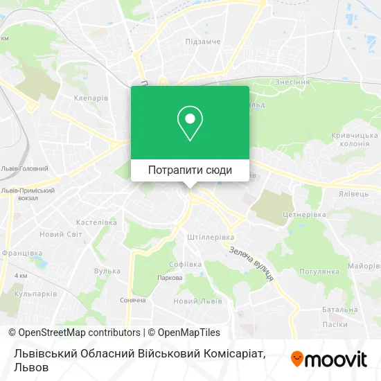 Карта Львівський Обласний Військовий Комісаріат