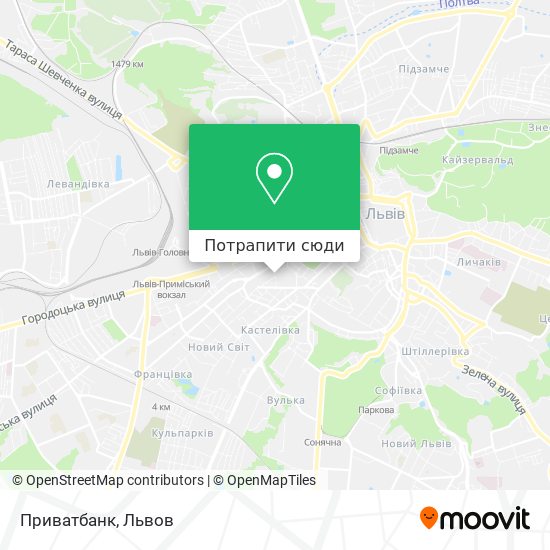 Карта Приватбанк