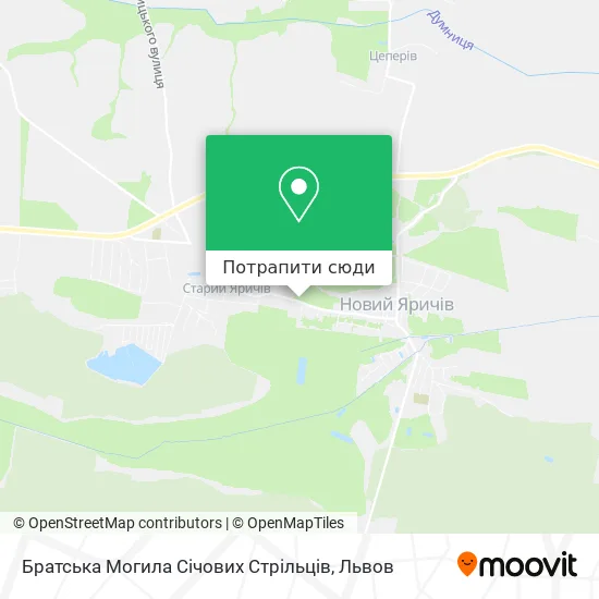 Карта Братська Могила Січових Стрільців