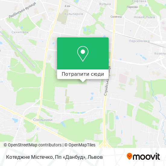 Карта Котеджне Містечко, Пп «Данбуд»