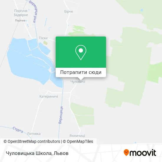 Карта Чуловицька Школа