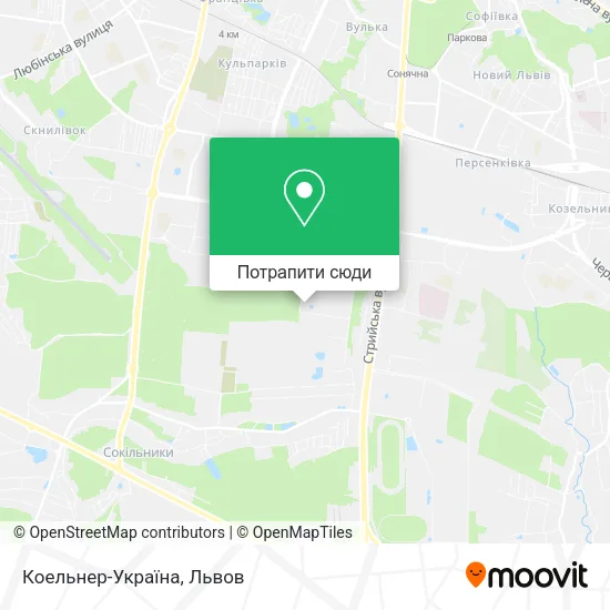 Карта Коельнер-Україна