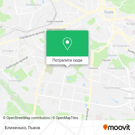 Карта Близенько
