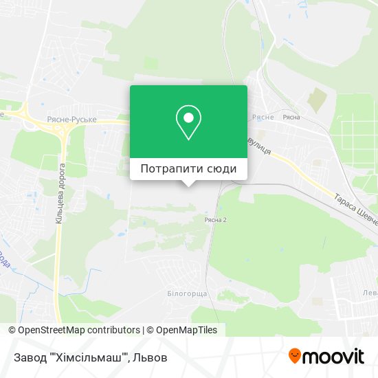 Карта Завод ""Хімсільмаш""