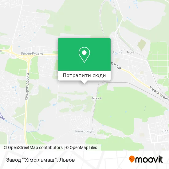 Карта Завод ""Хімсільмаш""