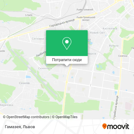 Карта Гамазея