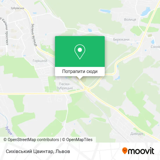 Карта Сихівський Цвинтар
